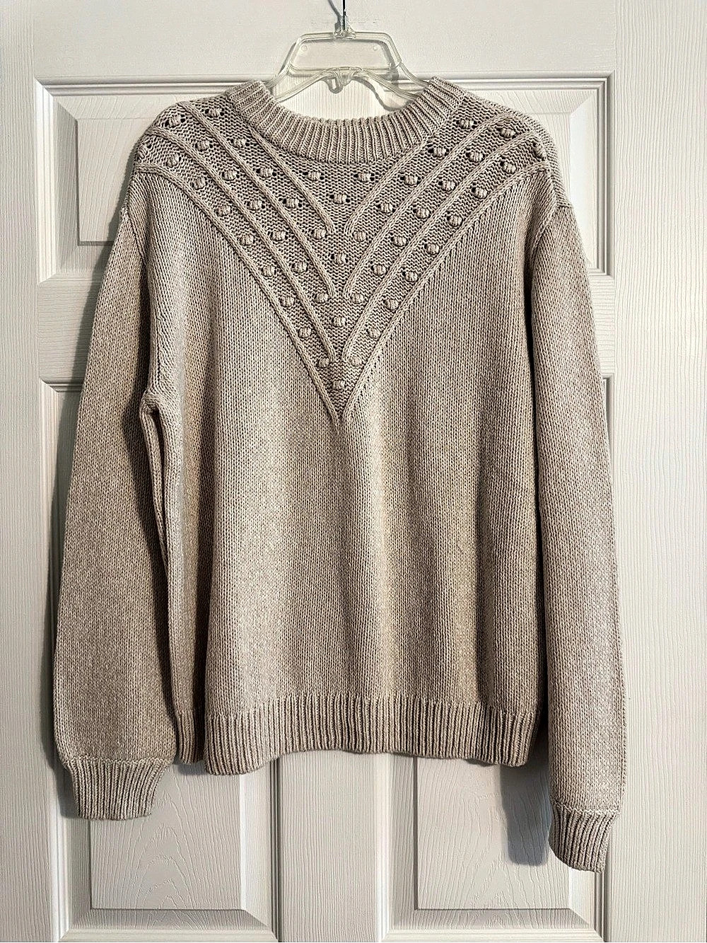 Sonoma Knit Sweater in Cream XL